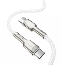 Baseus Cafule Series Metal Data USB-C / USB-C PD QC SCP 100W 5A 1 m cable - white