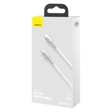 Baseus Cafule Series Metal Data USB-C / USB-C PD QC SCP 100W 5A 1 m cable - white