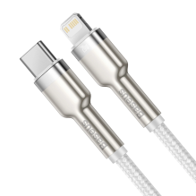 Baseus Cafule Series Metal Data USB-C / Lightning 20W PD cable 1 m - white