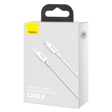 Baseus Superior Series USB-C / Lightning PD 20W 2 m cable - white