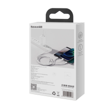 Baseus Superior Series USB-A - USB-C / Lightning / micro USB 3.5A cable 1m - white