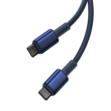 Baseus Tungsten Gold USB-C / USB-C cable 100W 1m - navy blue