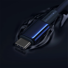 Baseus Tungsten Gold USB-C / USB-C cable 100W 1m - navy blue