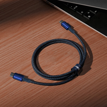 Baseus Tungsten Gold USB-C / USB-C cable 100W 1m - navy blue