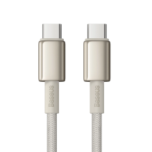 Baseus Tungsten Gold USB-C / USB-C cable 100W 1m - gold