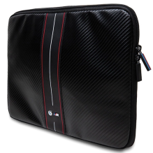 BMW Carbon &amp; Red Stripe sleeve for a 14&quot; laptop - black