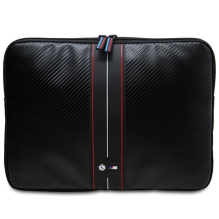 BMW Carbon &amp; Red Stripe sleeve for a 16&quot; laptop - black