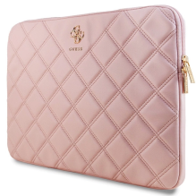 Guess Quilted 4G cover for a 16&quot; laptop - pink