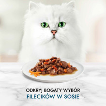 PURINA Pro Plan Gourmet Perle Mini filė jautienos ir morkų padaže - šlapias kačių maistas - 85g