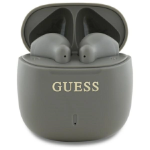 Guess Bluetooth ausinės GUTWSJ14ESGE TWS + prijungimo stotelė taupe Printed Classic Logo