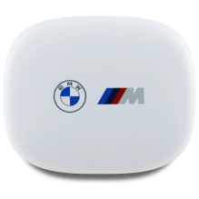 BMW Bluetooth ausinės BMBEMIATP20LOH TWS + prijungimo stotelė balta / balta Spausdinti logotipai