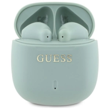 Guess Bluetooth headphones GUTWSJ14ESGN TWS + docking station green / green Printed Classic Logo