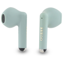 Guess Bluetooth headphones GUTWSJ14ESGN TWS + docking station green / green Printed Classic Logo