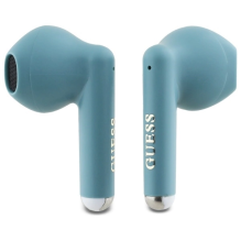 Guess Bluetooth headphones GUTWSJ14ESGQ TWS + docking station turquoise / turquoise Printed Classic Logo