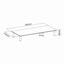 Sbox DS-610 Desktop Riser for Monitor or Notebook