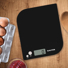 Salter 1177 BKWHDR Leaf Electronic Digital Kitchen Scale - Black