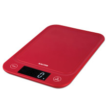 Salter 1067 RDDRA Digital Kitchen Scale, 5kg Capacity red