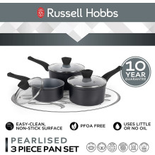 Russell Hobbs RH01706EU Pearlised saucepan set 3pcs