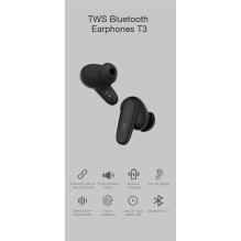 Orsen T3 Bluetooth ausinės juodos