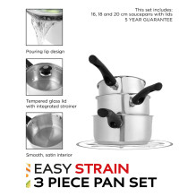 Russell Hobbs RH00542EU7 Easy Strain Pan Set 3vnt