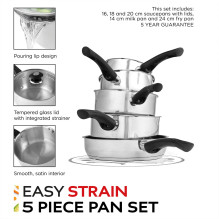 Russell Hobbs RH00543EU7 Easy Strain Pan Set 5vnt