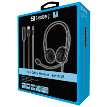 Sandberg 126-21 2in1 Office Headset Jack+USB