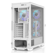 Zalman Z10 DUO ATX ZM-IF120 x4 Balta