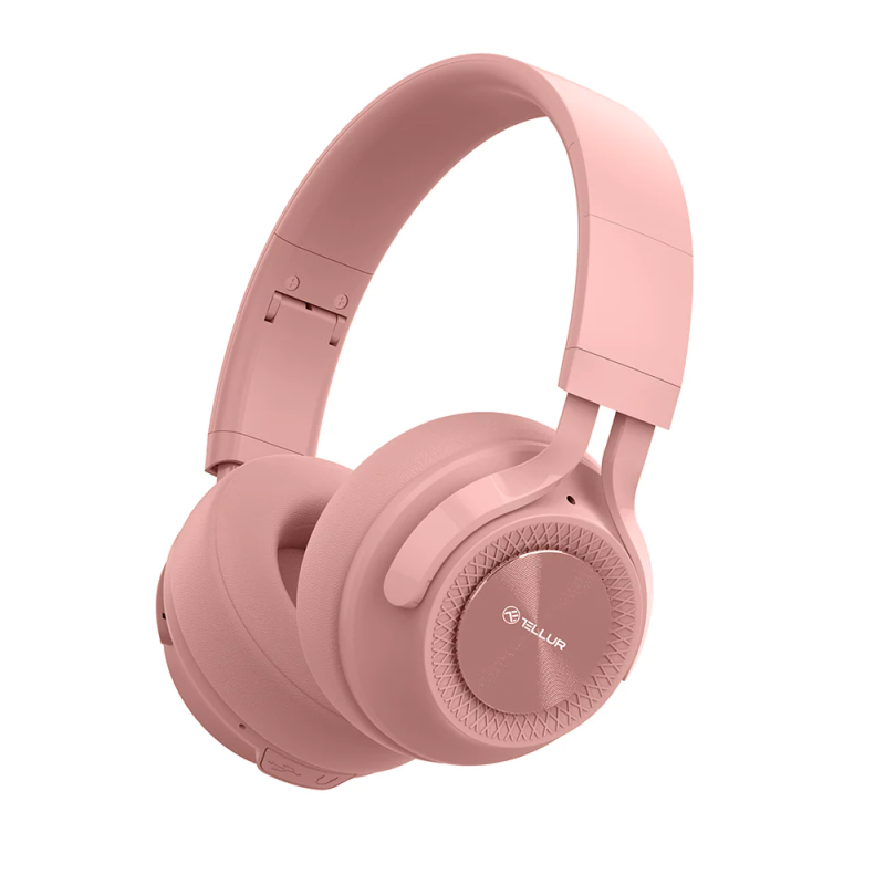 Tellur Feel Bluetooth Over-ear Headphones Pink