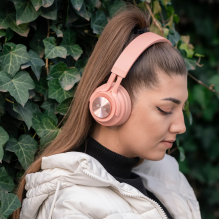 Tellur Feel Bluetooth Over-ear Headphones Pink