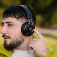 „Tellur Feel“ „Bluetooth“ uždedamos ausinės, juodos