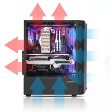 Zalman N4 Rev.1 ATX, RGB fan x6