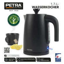 Petra PT5632MBLKVDE 3KW Virdulys matinis juodas