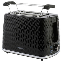 Petra PT3860BLKVDEEU10 Chevron 2 Slice toaster