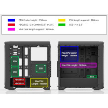 Zalman N5 TF ATX, RGB fan x4, T / G