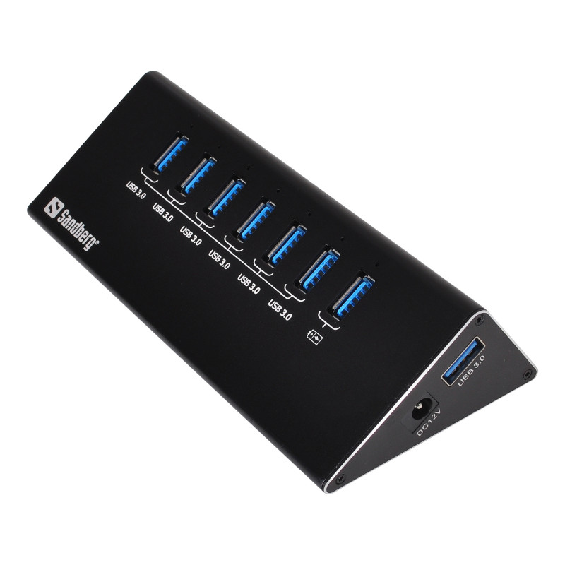 Sandberg 133-82 USB 3.0 Hub 6+1 prievadai