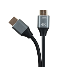 „Tellur“ didelės spartos HDMI 2.0 laidas, 4K 18Gbps kištukas-kištukas Ethernet, paauksuotas 1,5 m juodas