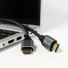 „Tellur“ didelės spartos HDMI 2.0 kabelis, 4K 18Gbps kištukinis kištukas Ethernet paauksuotas 5 m juodas