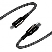 USB-C prie žaibo kabelis Vipfan P03 1,5 m, maitinimo tiekimas (juodas)