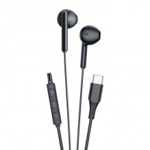 Laidinės į ausis įdedamos ausinės Vipfan M18, USB-C (juodos)