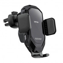 Gravity car mount VFAN W02 with 15W Qi inductive charger (black)