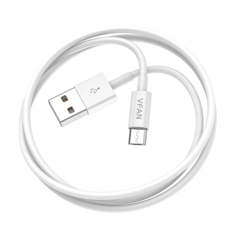 USB į mikro USB laidas Vipfan X03, 3A, 1m (baltas)