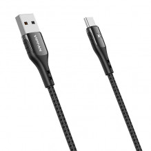 USB į USB-C laidas Vipfan Colorful X13, 3A, 1,2 m (juodas)