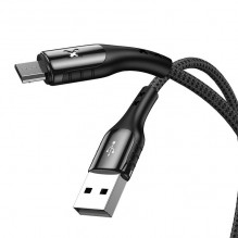 USB į mikro USB laidas Vipfan Colorful X13, 3A, 1,2 m (juodas)
