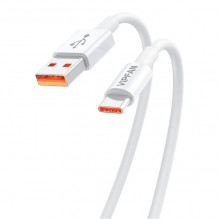 USB į USB-C laidas Vipfan X17, 6A, 1,2 m (baltas)