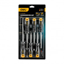 Atsuktuvų rinkinys Deli Tools EDL620006, su magnetu, 6 vnt