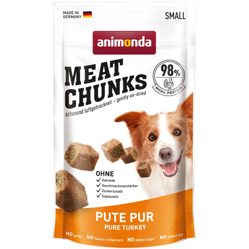 ANIMONDA Meat Chunks Turkey - dog treat - 60g