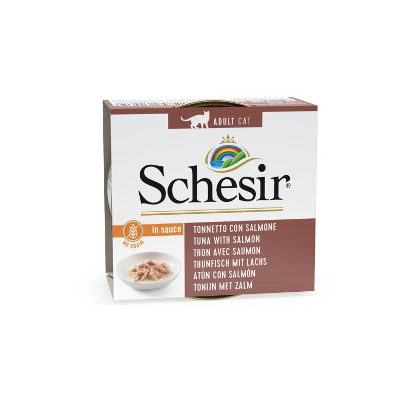 SCHESIR Tuna with salmon in sauce - wet cat food - 70g