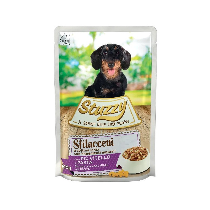 STUZZY Sfilaccetti Veal with pasta - wet dog food - 100g