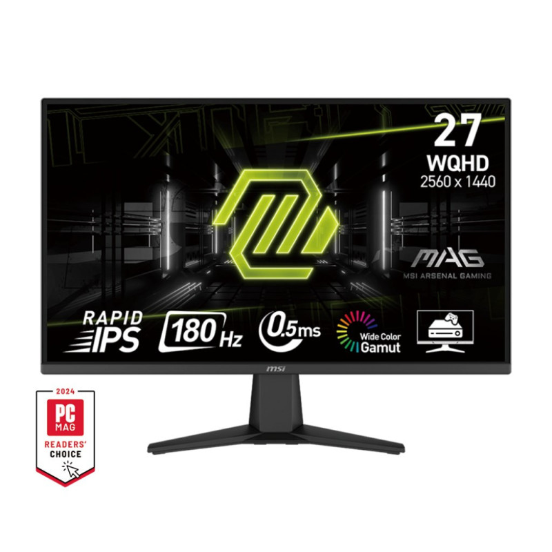 MSI MAG 275QF computer monitor 68.6 cm (27&quot;) 2560 x 1440 pixels Wide Quad HD LCD Black