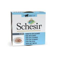 SCHESIR Tuna with squids in jelly - wet cat food - 85g